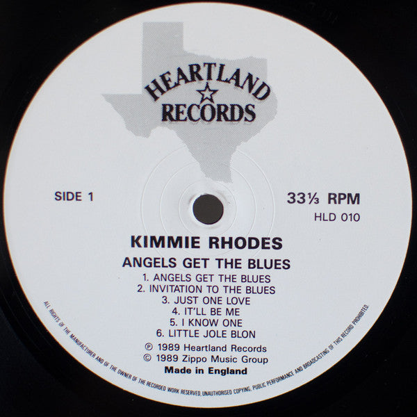 Kimmie Rhodes : Angels Get The Blues (LP, Album)