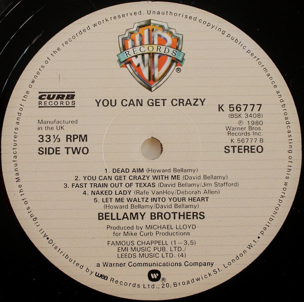 Bellamy Brothers : You Can Get Crazy (LP, Album)