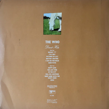 The Who : Direct Hits (LP, Comp, Mono)