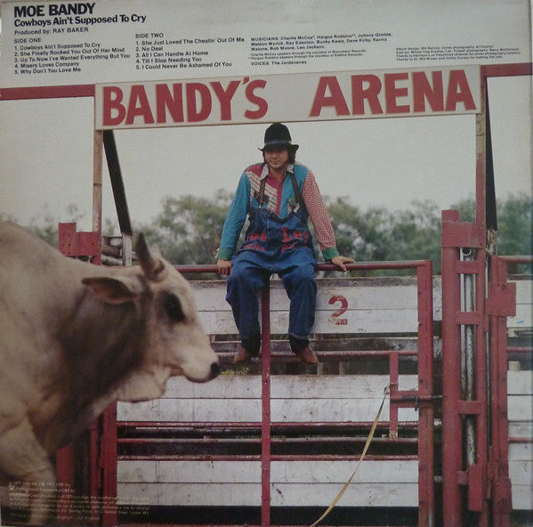 Moe Bandy : Cowboys Ain't Supposed To Cry (LP)
