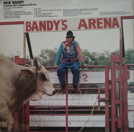 Moe Bandy : Cowboys Ain't Supposed To Cry (LP)