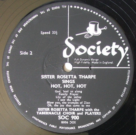 Sister Rosetta Tharpe With The Hot Gospel Tabernacle Choir And Players* : Sings Hot, Hot, Hot (LP)