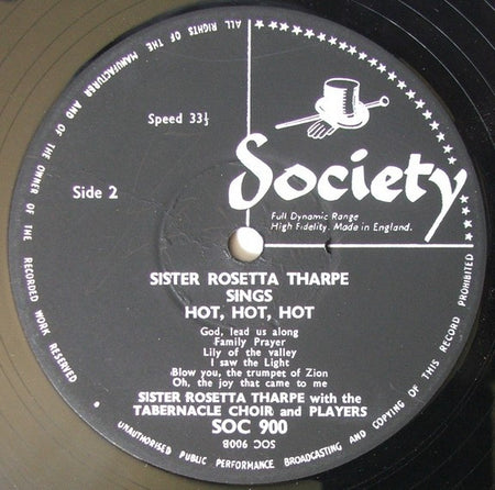 Sister Rosetta Tharpe With The Hot Gospel Tabernacle Choir And Players* : Sings Hot, Hot, Hot (LP)