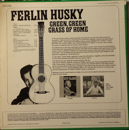 Ferlin Husky : Green, Green Grass Of Home (LP, Comp, RE)