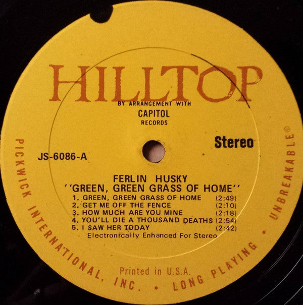 Ferlin Husky : Green, Green Grass Of Home (LP, Comp, RE)