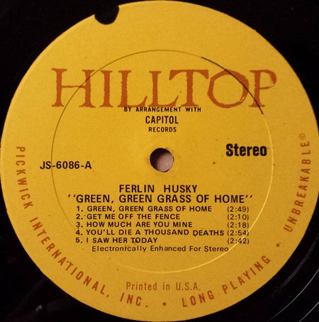 Ferlin Husky : Green, Green Grass Of Home (LP, Comp, RE)