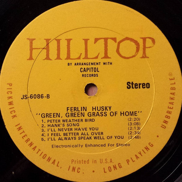 Ferlin Husky : Green, Green Grass Of Home (LP, Comp, RE)