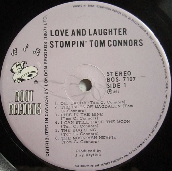 Stompin' Tom Connors : Love & Laughter (LP, Album)