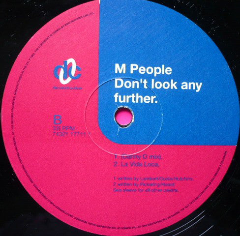 M People : Don't Look Any Further (12", Single)