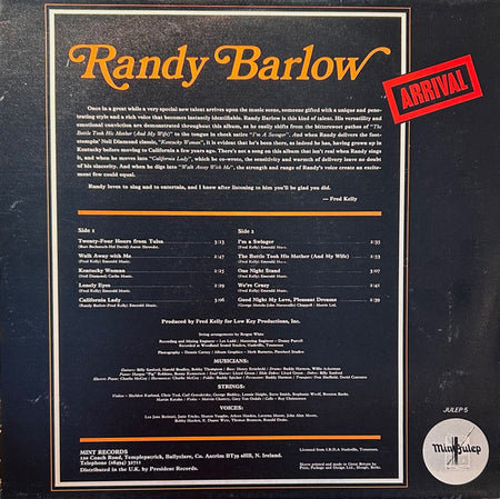 Randy Barlow : Arrival (LP)