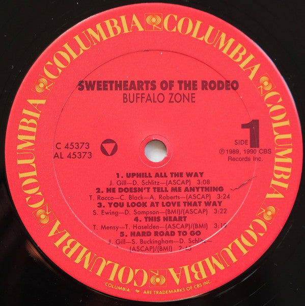 Sweethearts Of The Rodeo : Buffalo Zone (LP, Album)