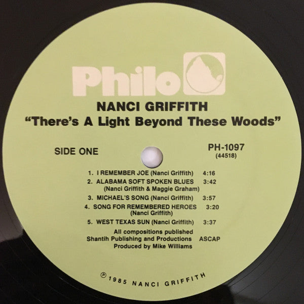 Nanci Griffith : There's A Light Beyond These Woods (LP, Album, RE)