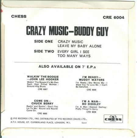 Buddy Guy : Crazy Music (7", EP)