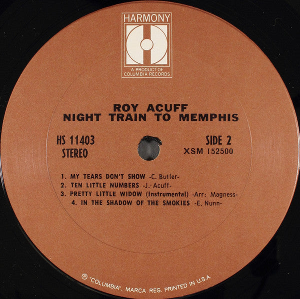 Roy Acuff : Night Train To Memphis (LP, Album)
