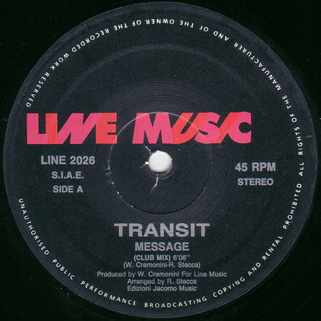 Transit (2) : Message (12")