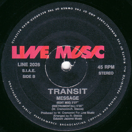 Transit (2) : Message (12")