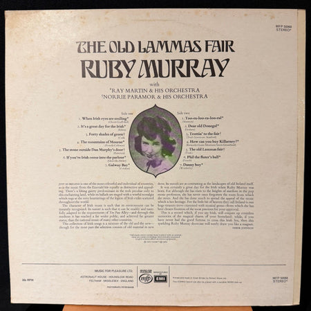 Ruby Murray ,with Ray Martin And His Orchestra, Norrie Paramor And His Orchestra : The Old Lammas Fair (LP, Album)