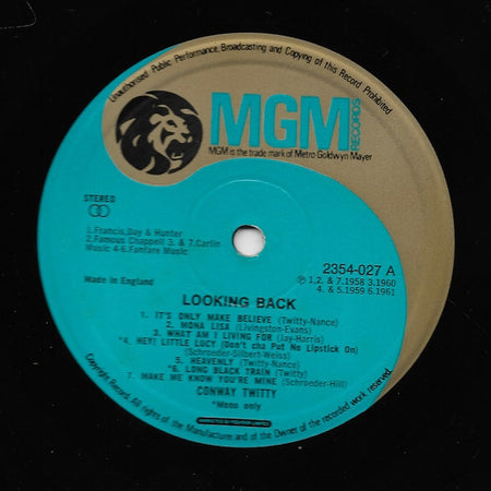 Conway Twitty : Looking Back (LP, Comp)