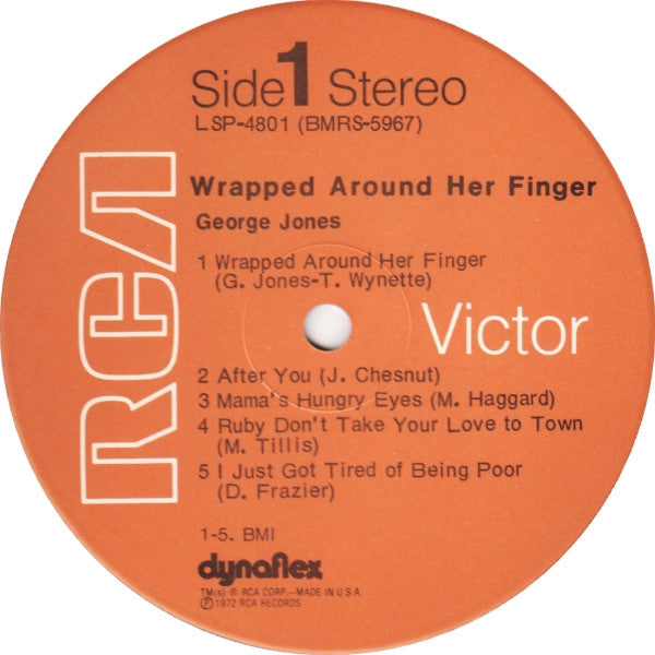 George Jones (2) : Wrapped Around Her Finger (LP, Album)