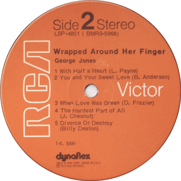 George Jones (2) : Wrapped Around Her Finger (LP, Album)