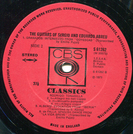 Sérgio And Eduardo Abreu : The Guitars Of Sérgio And Eduardo Abreu (LP, Album)
