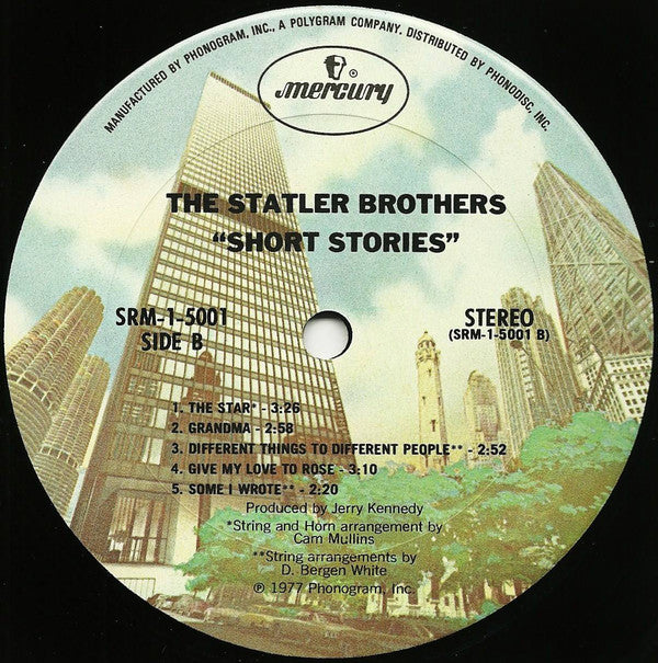 The Statler Brothers : Short Stories (LP, Album, Pit)