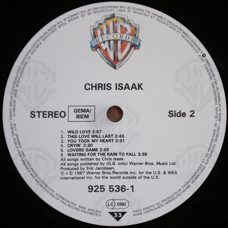 Chris Isaak : Chris Isaak (LP, Album)