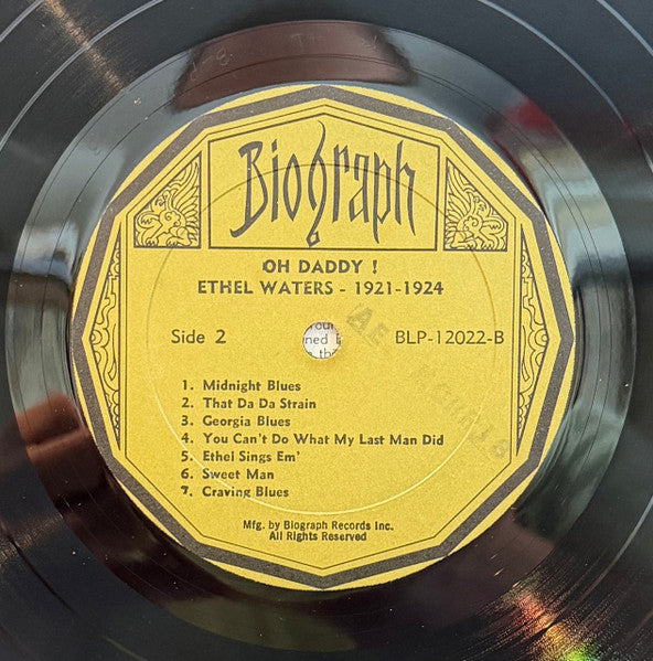 Ethel Waters : Oh Daddy! 1921-1924 (LP, Comp)