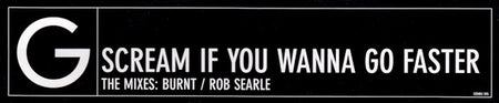 Geri Halliwell : Scream If You Wanna Go Faster (The Mixes: Burnt / Rob Searle) (12", Promo)