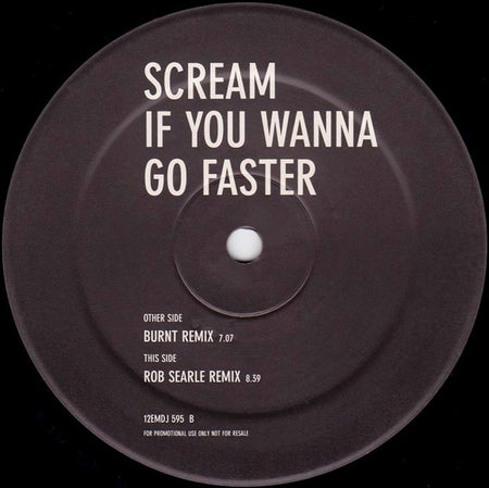 Geri Halliwell : Scream If You Wanna Go Faster (The Mixes: Burnt / Rob Searle) (12", Promo)