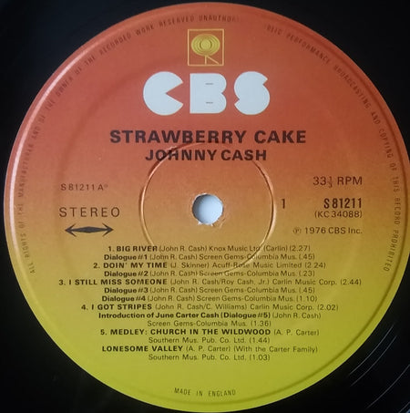 Johnny Cash : Strawberry Cake (LP, Album)