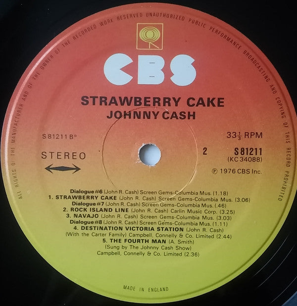 Johnny Cash : Strawberry Cake (LP, Album)