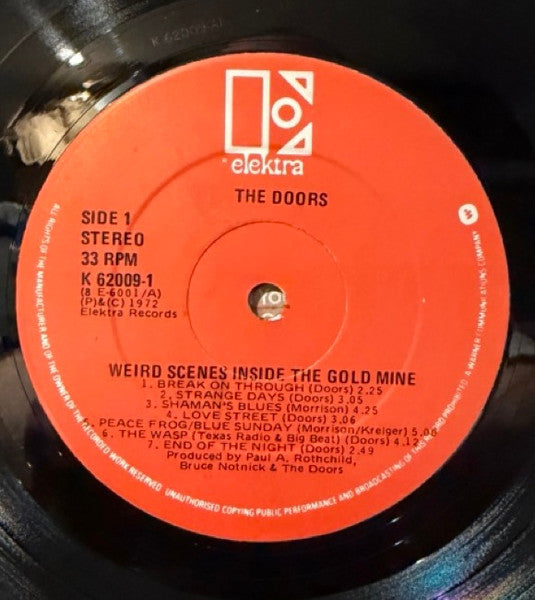 The Doors : Weird Scenes Inside The Gold Mine (2xLP, Comp, RP)
