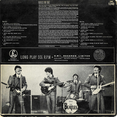 The Beatles : Beatles For Sale (LP, Album, Mono, Gat)