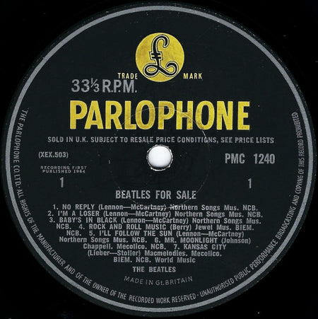 The Beatles : Beatles For Sale (LP, Album, Mono, Gat)