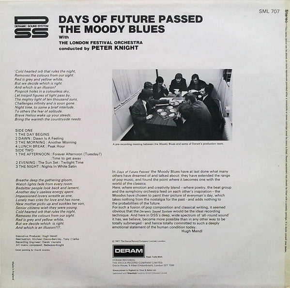 The Moody Blues With The London Festival Orchestra Conducted By Peter Knight (5) : Days Of Future Passed (LP, Album, RP)