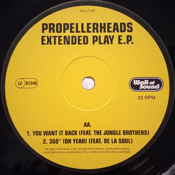 Propellerheads : Extended Play E.P. (12", EP)