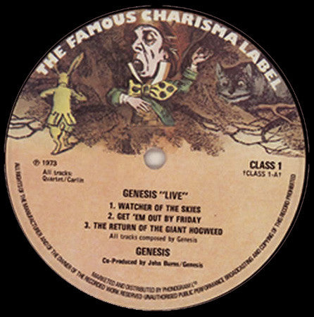 Genesis : Live (LP, Album, RE, Sma)