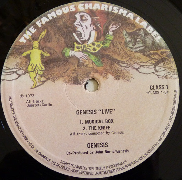 Genesis : Live (LP, Album, RE, Sma)