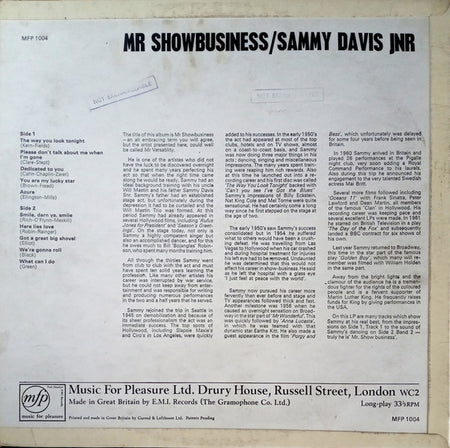 Sammy Davis Jr. : Mr Show-Business (LP, Comp)