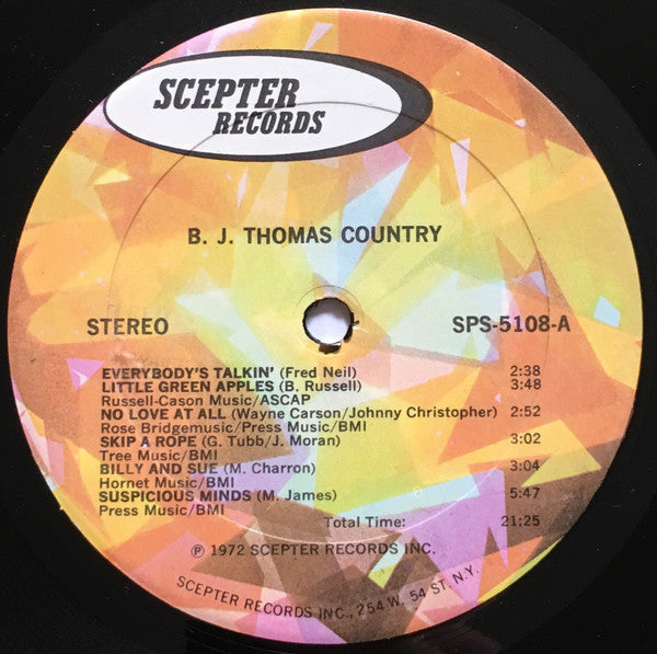 B.J. Thomas : Country (LP, Comp)