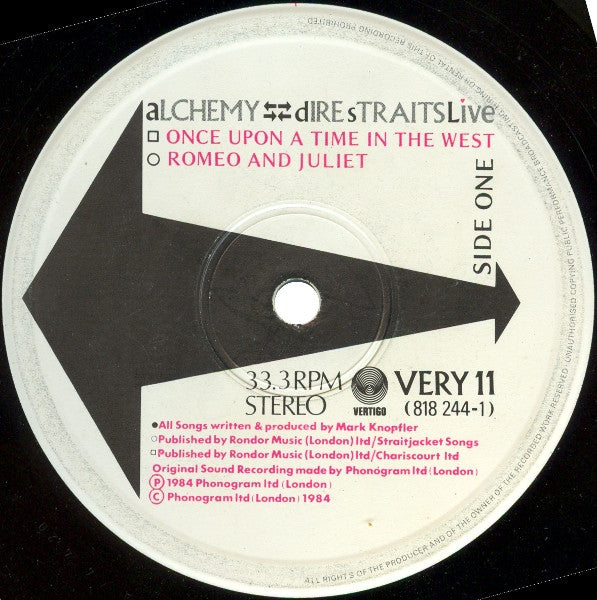 Dire Straits : Alchemy - Dire Straits Live (2xLP, Album, M/Print, Gat)