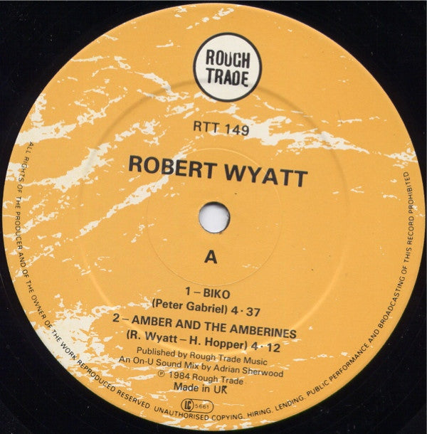 Robert Wyatt : Work In Progress (12", EP)