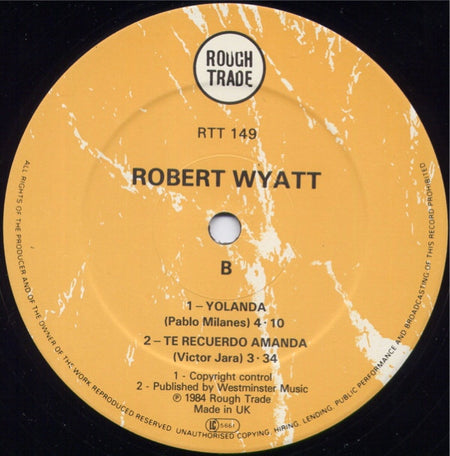 Robert Wyatt : Work In Progress (12", EP)