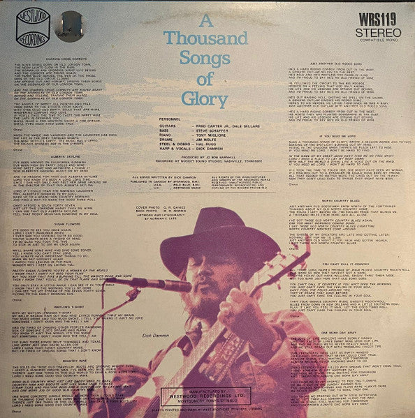 Dick Damron : A Thousand Songs Of Glory (LP, Album)