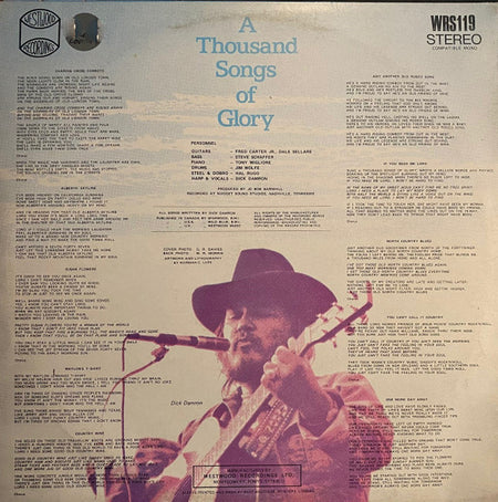 Dick Damron : A Thousand Songs Of Glory (LP, Album)