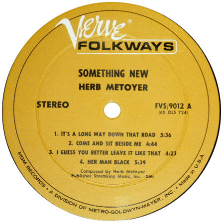 Herb Metoyer : Something New (LP, Album)