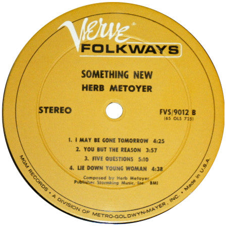 Herb Metoyer : Something New (LP, Album)