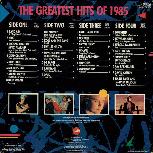 Various : The Greatest Hits Of 1985 (2xLP, Comp)