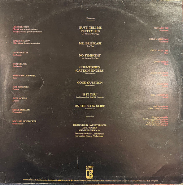 Lee Ritenour : Rit (LP, Album, Iri)